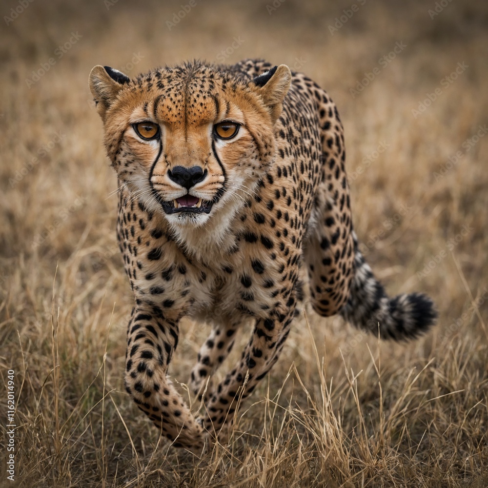 Photograph a cheetah mid-sprint. Photograph a cheetah mid-sprint.