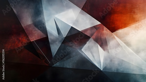 Triangular shapes contrasted with soft, rounded forms creating a visually intriguing interplay of hard and soft elements