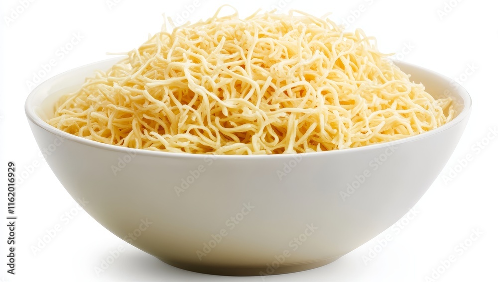 Bowl of shredded cheese. Bowl of shredded cheese.