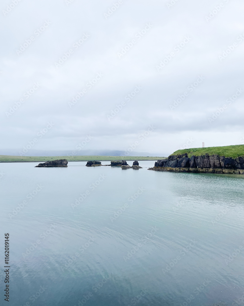 Rocky shores with calm waters Rocky shores with calm waters