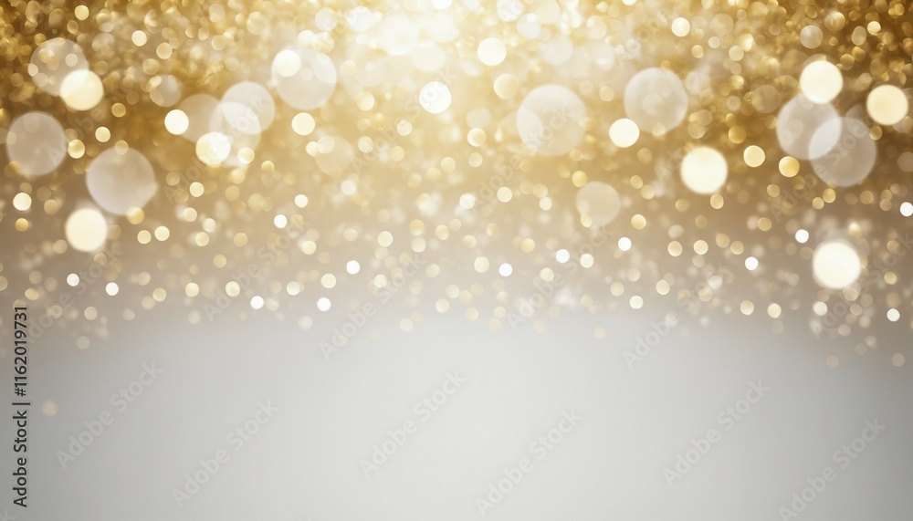 Elegant white and gold bokeh overlay Elegant white and gold bokeh overlay