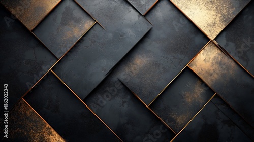Slate Black Background with Bronze and Platinum Accents