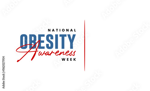 National obesity awareness week holiday concept