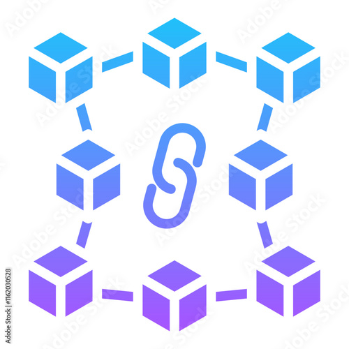 Wallpaper Mural Blockchain Icon Torontodigital.ca