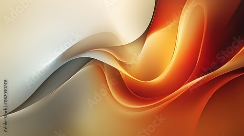 Sharp angular shapes contrasting with a soft flowing gradient background in an abstract design