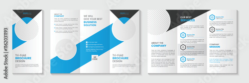 Modern Tri-Fold Brochure Design template