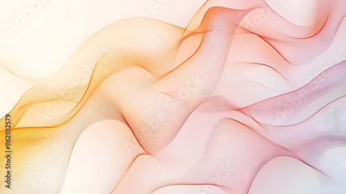 Geometric jagged lines overlapping a gradient background of soft hues for an abstract look
