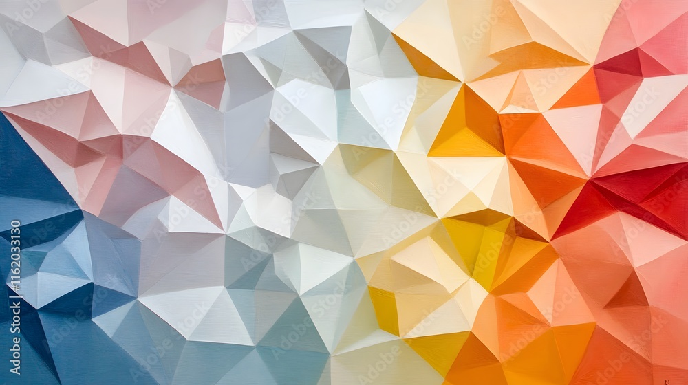 Jagged triangles placed on a soft gradient surface to evoke a modern artistic feel Jagged triangles placed on a soft gradient surface to evoke a modern artistic feel