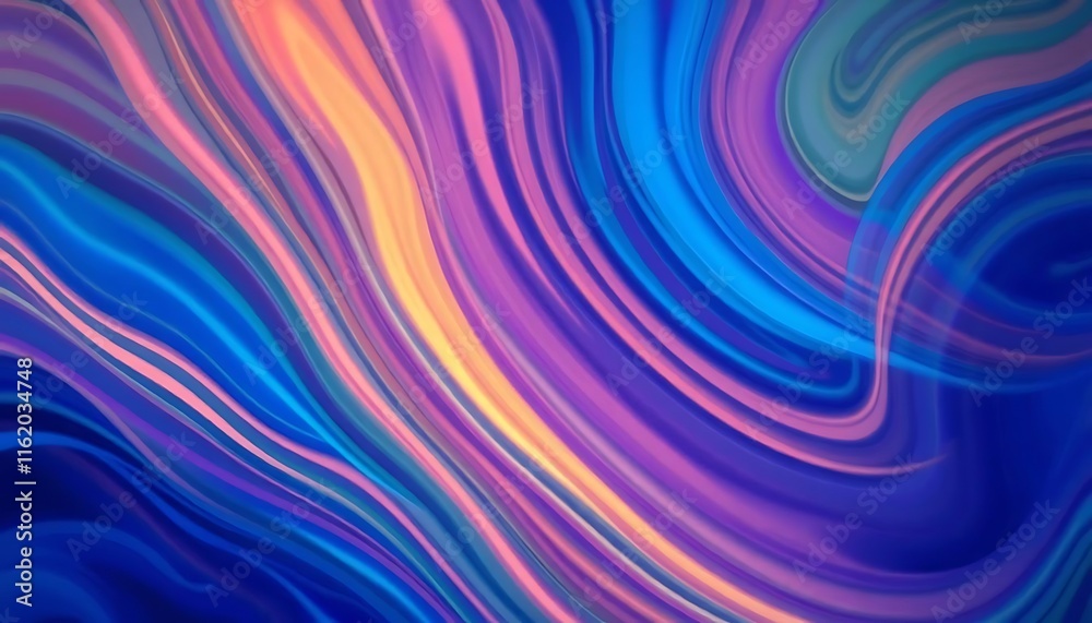 Obraz premium Abstract Swirling Color Streaks - a Dreamlike Fluid Art Design