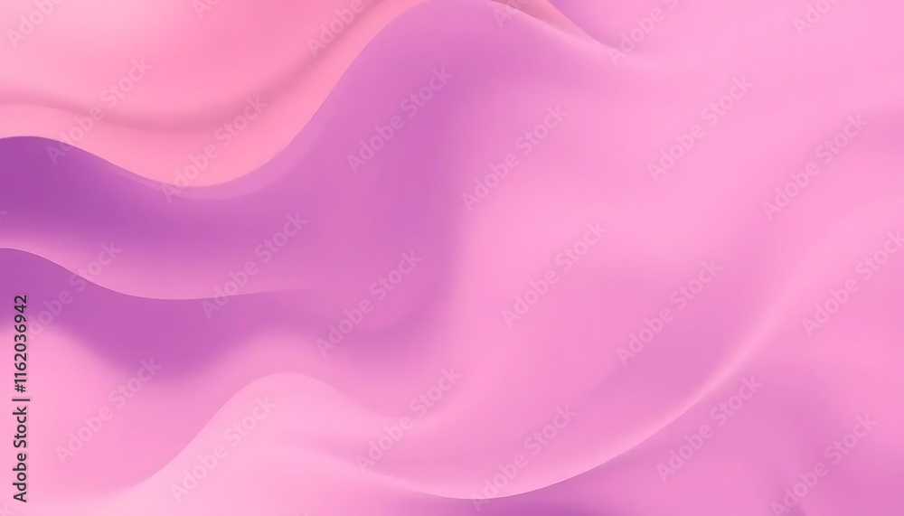 Fototapeta premium Pink Abstract Waves - Serene Pastel Fluid Design