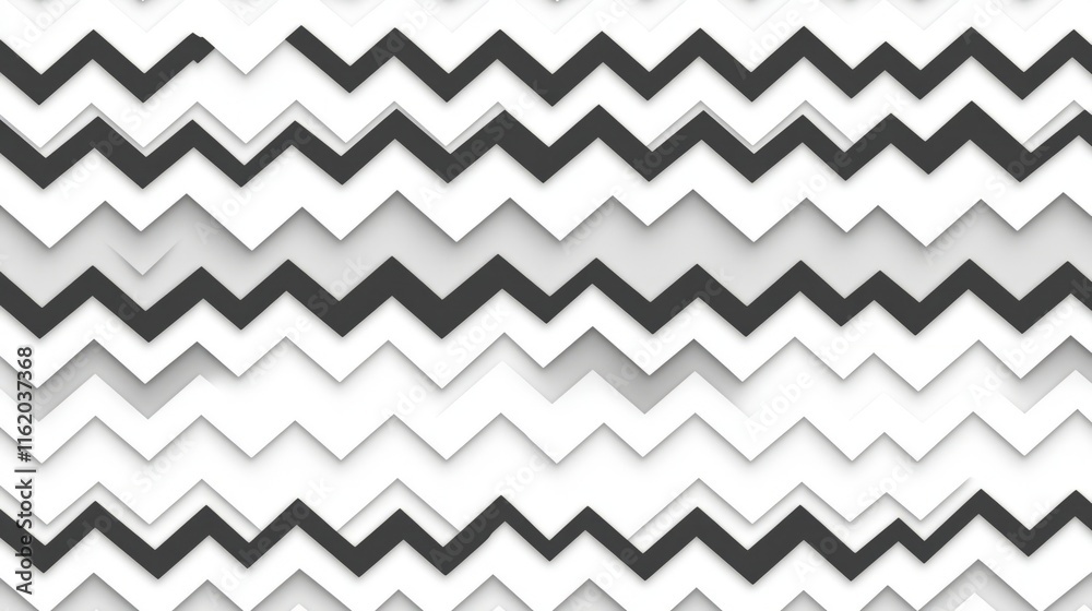 Abstract Zigzag Pattern Gray and White Geometric Design Abstract Zigzag Pattern Gray and White Geometric Design