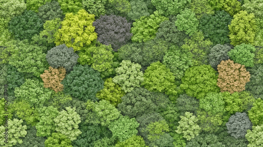 Aerial View of Lush Green Forest Canopy Texture Aerial View of Lush Green Forest Canopy Texture