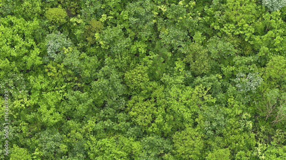 Fototapeta premium Aerial View of Lush Green Forest Canopy
