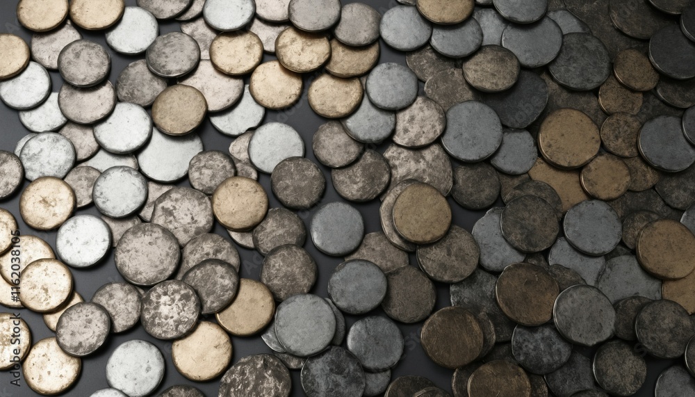 Shimmering alloy blends with grunge-inspired textures Shimmering alloy blends with grunge-inspired textures