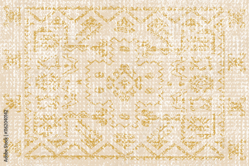 Folk art and Floral design Carpet with modern Pattern and texture having trending colors in high resolution