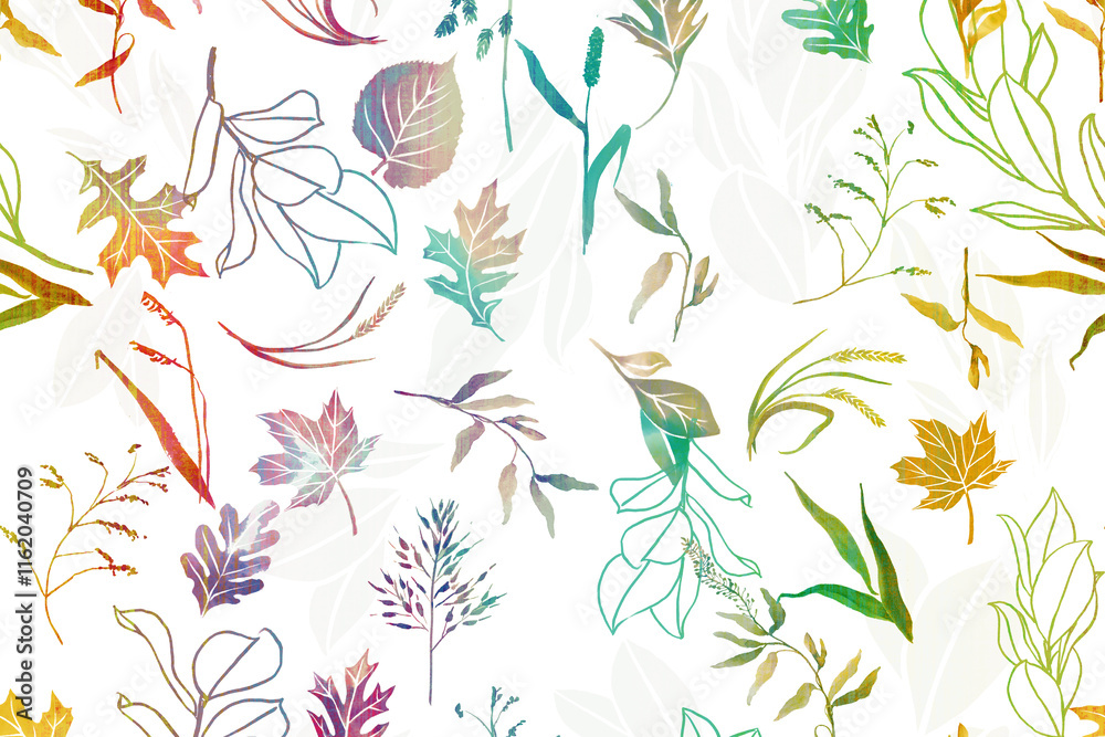Fototapeta premium Folk art and Floral design Carpet with modern Pattern and texture having trending colors in high resolution 