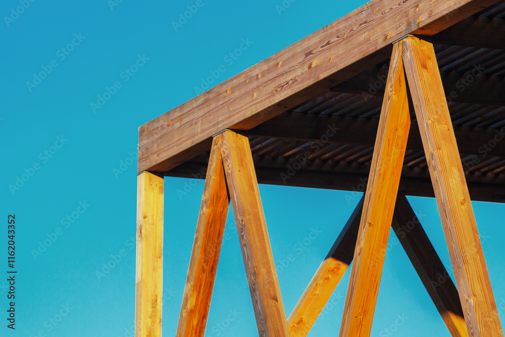 Modèle de menuiserie en bois pour pergola Modèle de menuiserie en bois pour pergola