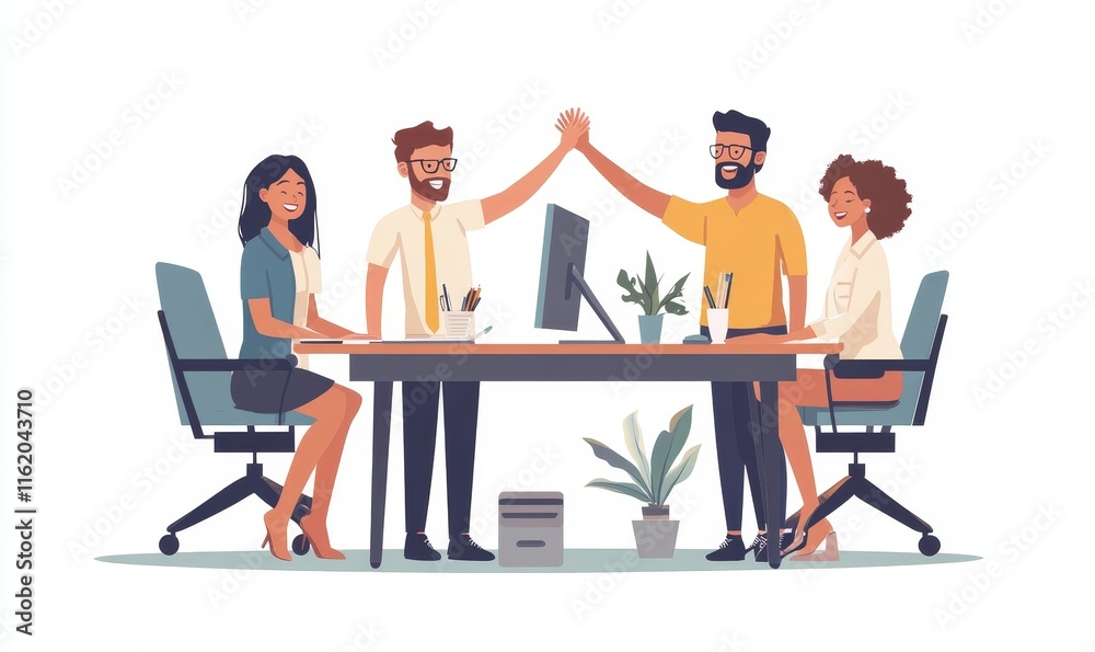 people working on a laptop, Generative AI people working on a laptop, Generative AI