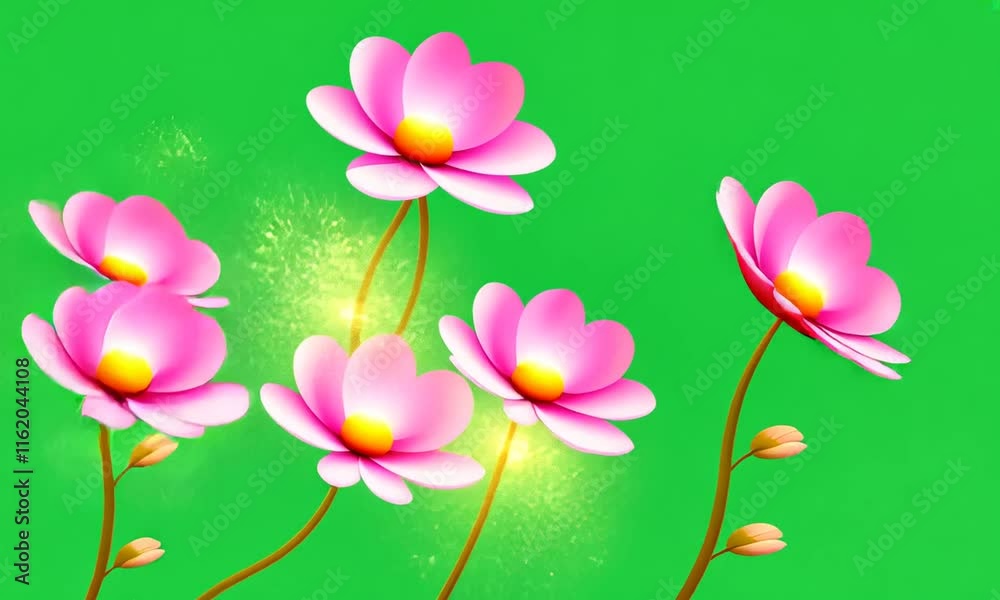 Celestial Flowers, green screen backgrounds Celestial Flowers, green screen backgrounds