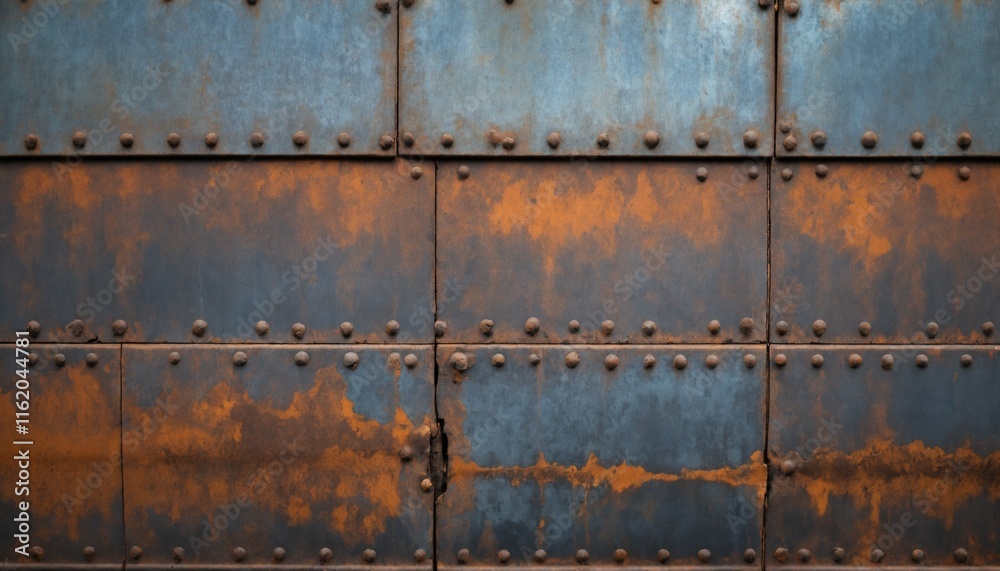 Weathered steel texture with rugged industrial depth Weathered steel texture with rugged industrial depth