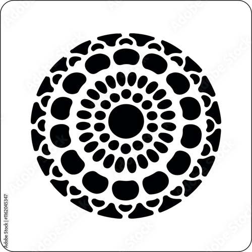 Intricate mandala art detailed geometric pattern