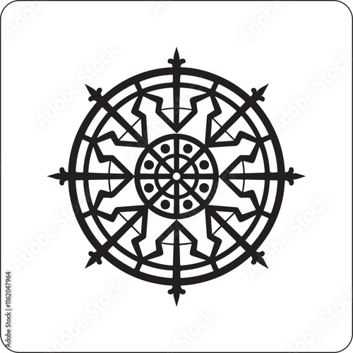 Intricate mandala art detailed geometric pattern