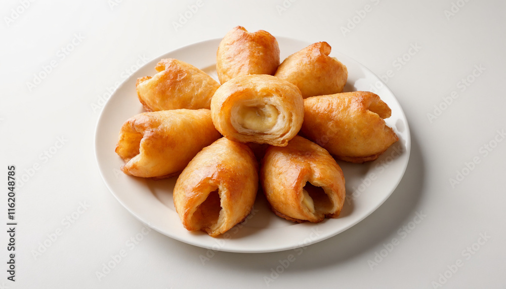 Turon Deep-Fried Banana Rolls Filipino Dessert Platter Turon Deep-Fried Banana Rolls Filipino Dessert Platter