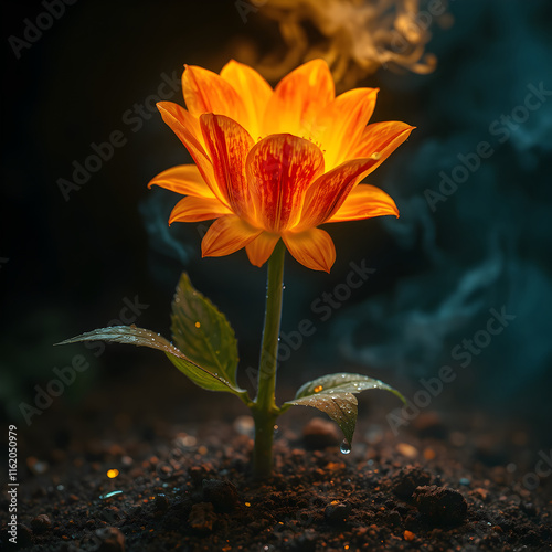 Glowing flower 