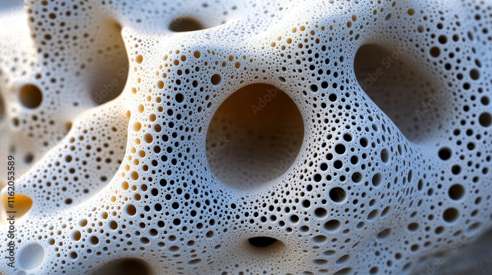 Abstract White Structure With Numerous Holes Abstract White Structure With Numerous Holes