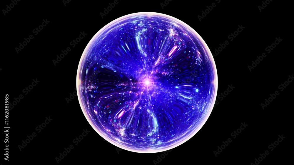 Motion graphic: glowing ball rotating sphere background Motion graphic: glowing ball rotating sphere background