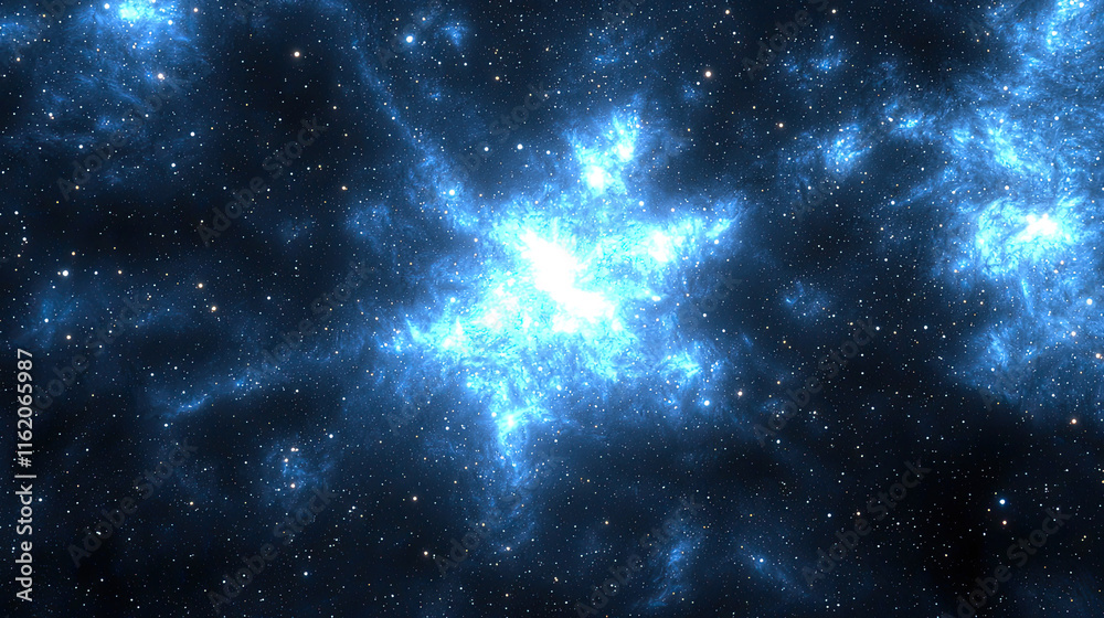Fototapeta premium Hyperspace Stars Travel, Cosmic Speed Effect, Starfield Motion, Dynamic Light Streaks and Blurred Stars, Futuristic and Sci-Fi Concept, High-Energy Space Exploration Visual