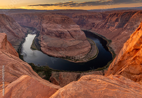 Sunset at Horseshoe Bend in Arizona