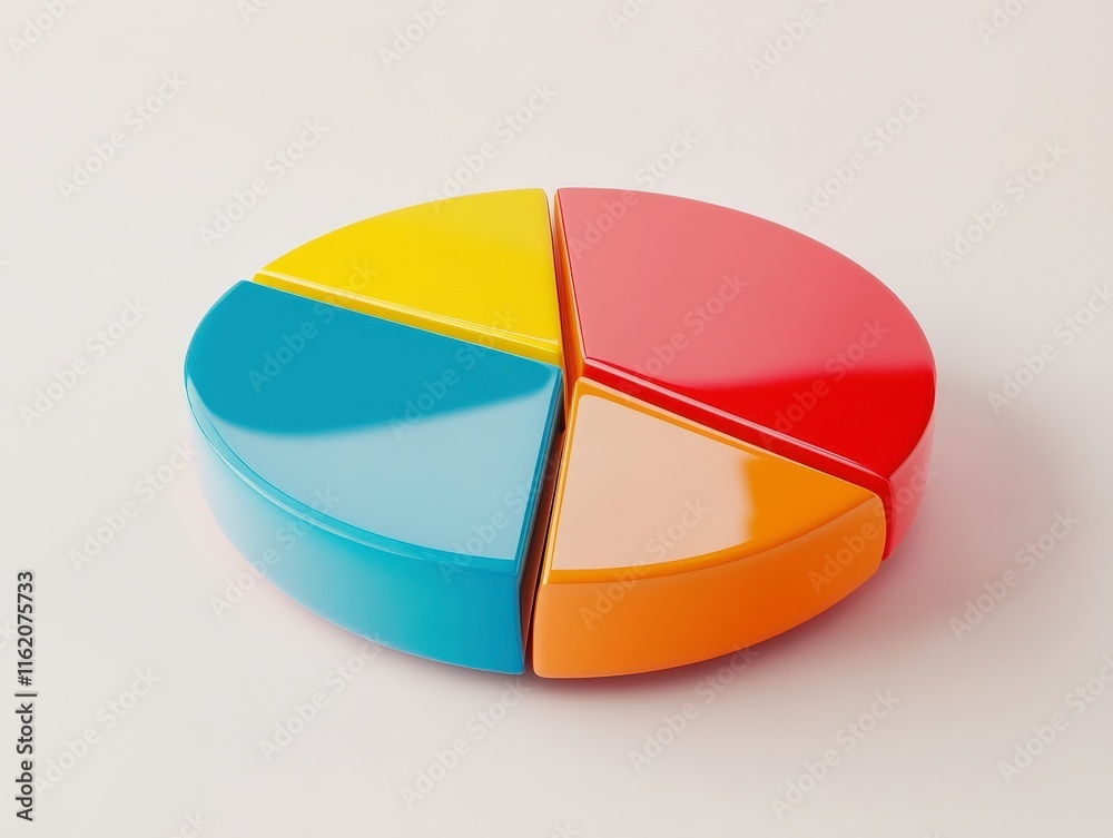 The image features a colorful pie chart divided into four sections, representing data visualization or statistical information. The image features a colorful pie chart divided into four sections, representing data visualization or statistical information.