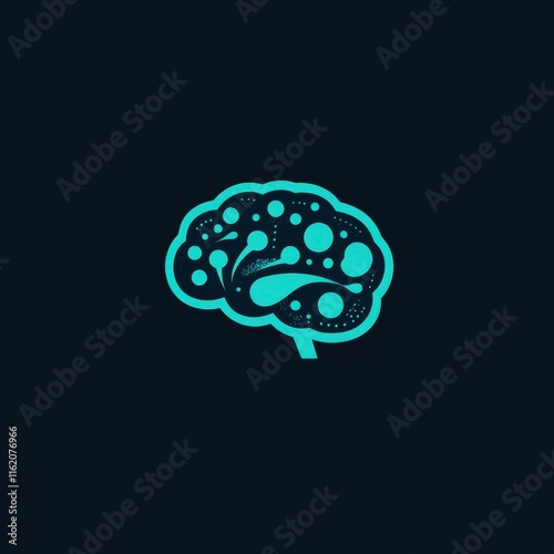 Brain chat vector logo template. Brain Consult logo design concept. photo