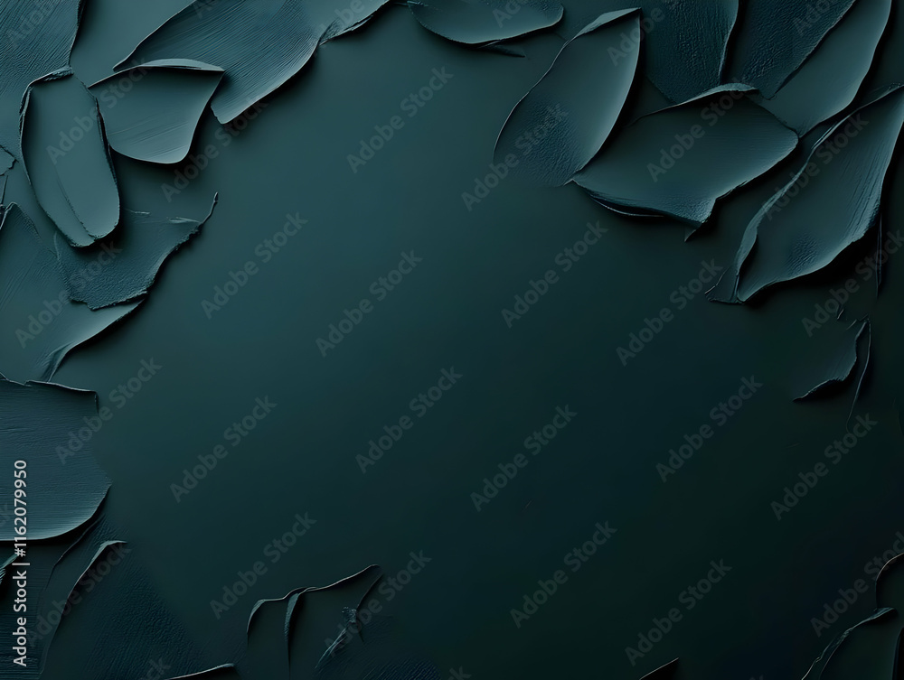 Obraz premium Dark Teal Abstract Paint Background