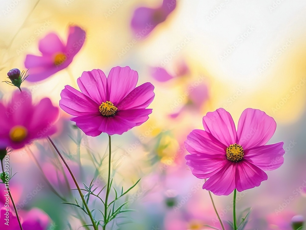 Soft Focus Wildflowers in Gentle Warm Light, Artistic Nature Photography with Delicate Pastel Colors and Bokeh Effect, Ai Generation Soft Focus Wildflowers in Gentle Warm Light, Artistic Nature Photography with Delicate Pastel Colors and Bokeh Effect, Ai Generation