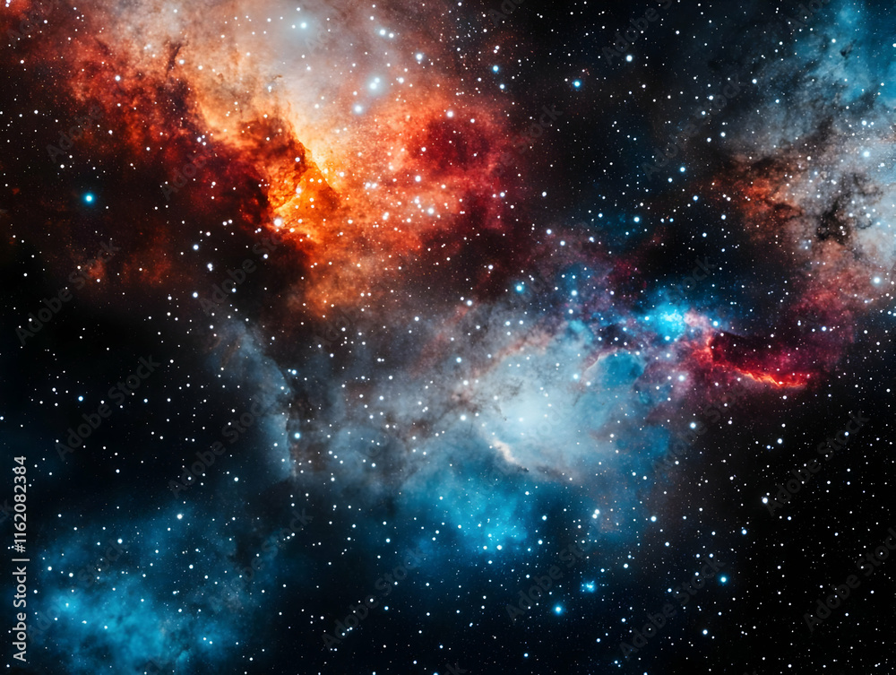 Fototapeta premium Cosmic Nebula Background Image