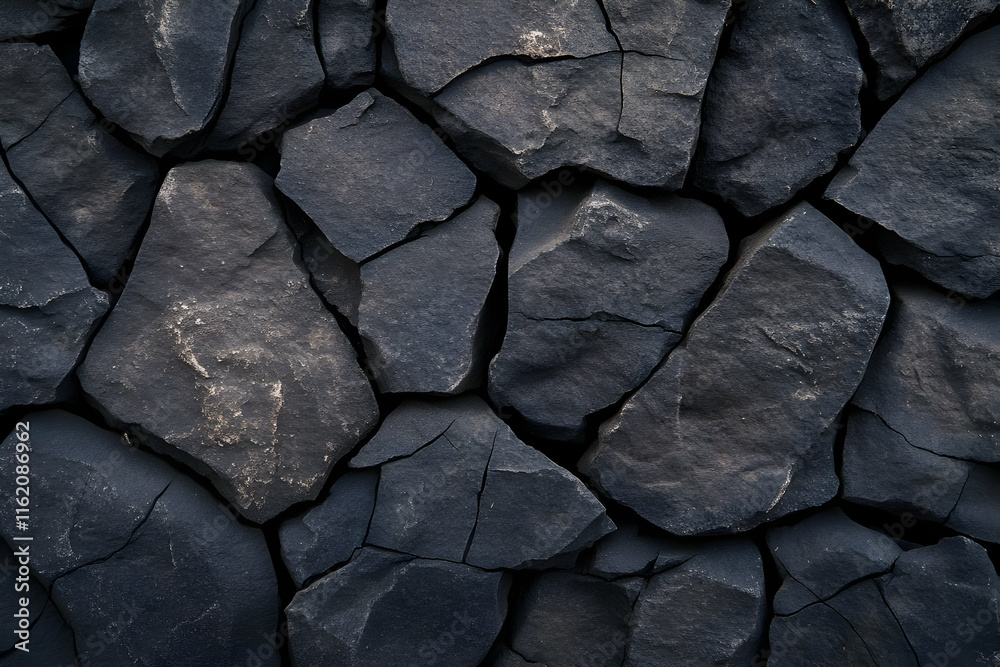 Fototapeta premium Dark Grey Rock Texture Background Image