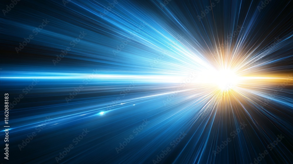 Dynamic Blue Light Speed Burst Abstract Art Dynamic Blue Light Speed Burst Abstract Art