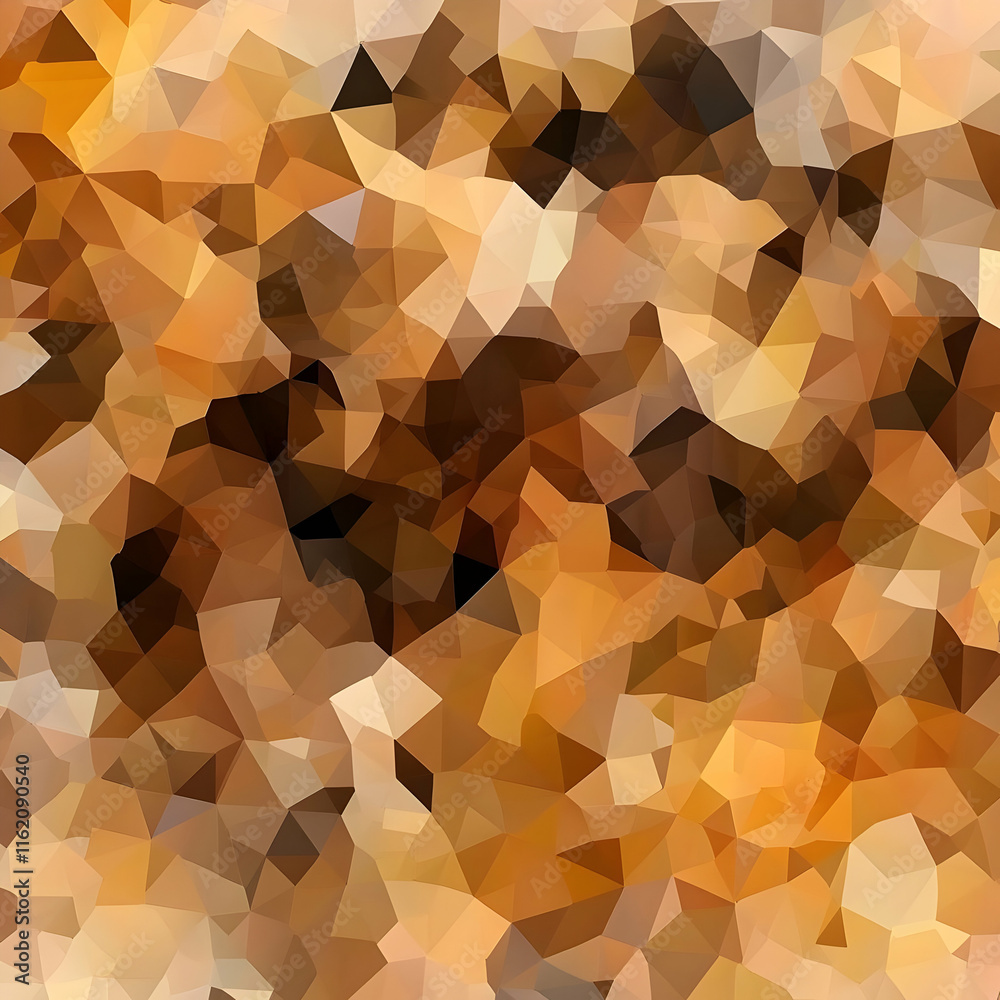 Obraz premium Abstract Brown Triangle Background Illustration