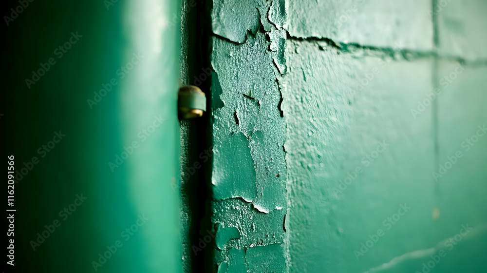 Green Peeling Paint Texture Background Green Peeling Paint Texture Background