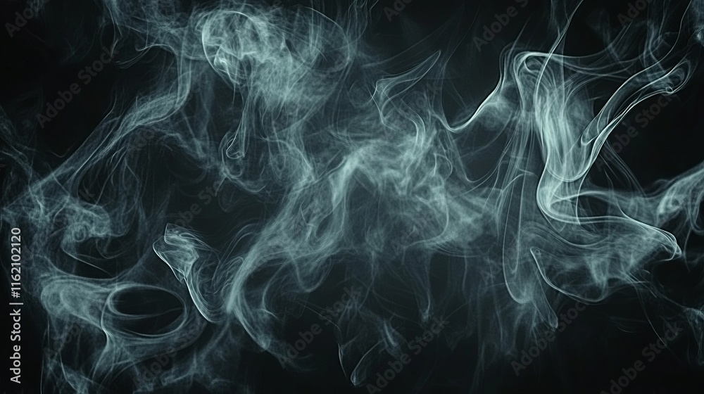 Ethereal Smoke Swirls on Dark Background Abstract Art Ethereal Smoke Swirls on Dark Background Abstract Art