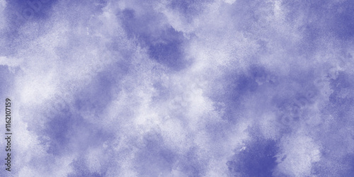 Ethnic Tie Dye Blue Watercolor background with white clouds, watercolor background concept design background with smoke, Stain artistic hand-painted dark blue grunge texture, watercolor painted sky.