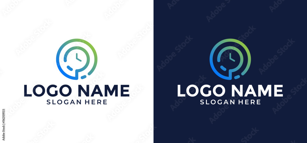 Vector illustration of stopwatch time logo. Analog clock logo. Vector illustration of stopwatch time logo. Analog clock logo.