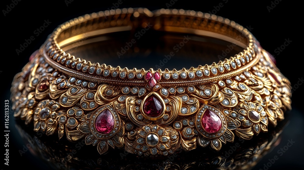 Elegant Gold Necklace with Intricate Design Elegant Gold Necklace with Intricate Design