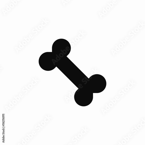 Bone pet veterinary animal health icon vector sign
