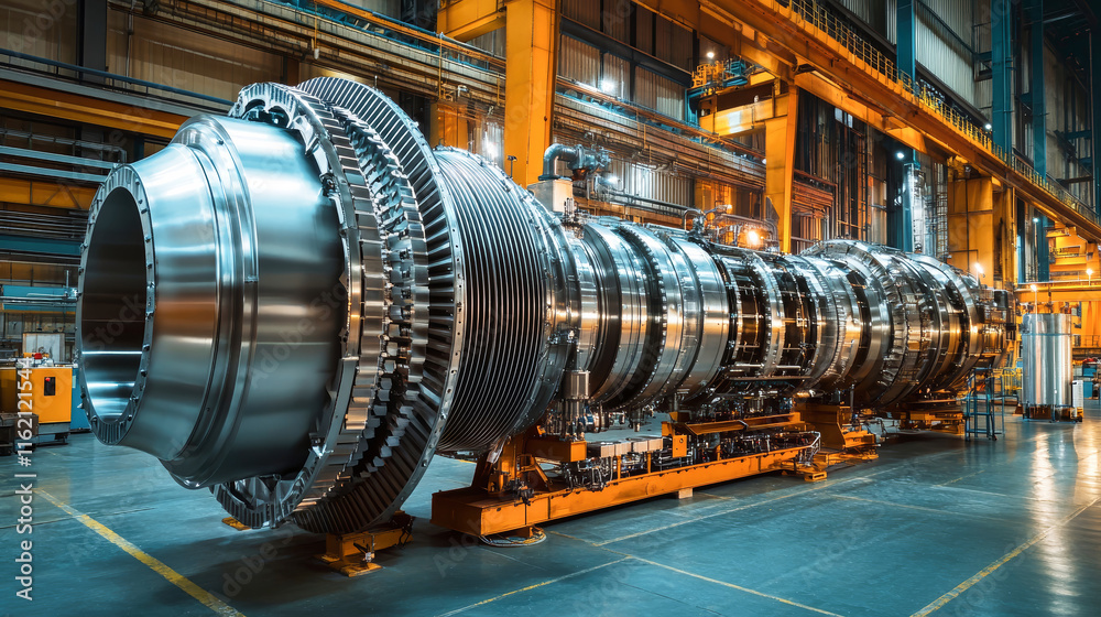 Innovative manufacturing process of modern steam turbine engines for sustainable electricity generation in an industrial setting Innovative manufacturing process of modern steam turbine engines for sustainable electricity generation in an industrial setting