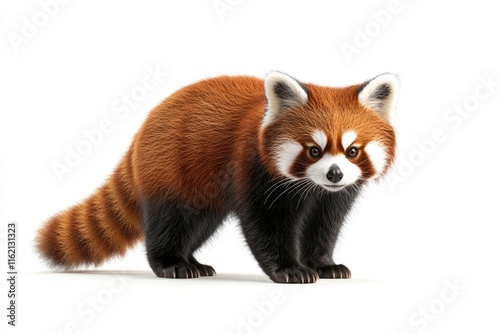 Old Red panda  Ailurus fulgens  10 years old portrait photo