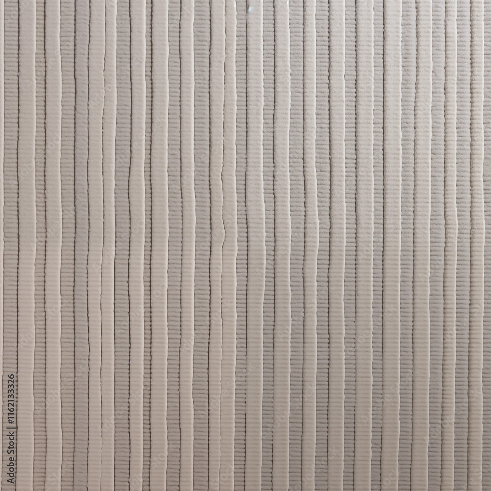 Fototapeta premium Beige Vertical Striped Texture Fabric Background Woven Pattern Surface Detail
