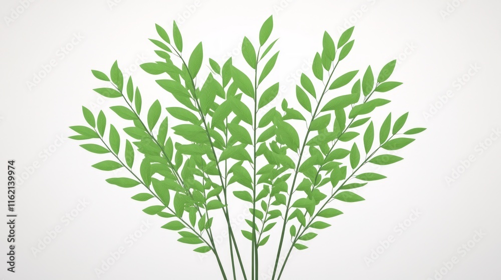 Obraz premium Lush Green Foliage, Vibrant Spring Branches